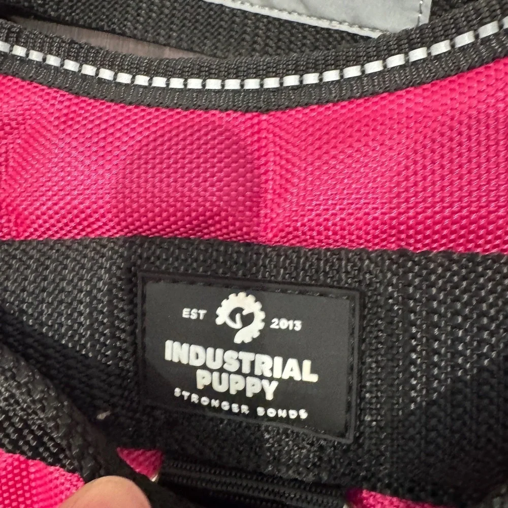 🎊HP🎉 NWOT Industrial Puppy Service Dog Pink Black Harness- XL Size 30-39in girth